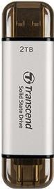 Transcend Esd310 - Ssd - 1 Tb - Extern (tragbar) - Usb 3.2 Gen 2x1 (usB-C Steckverbinder) - Silber