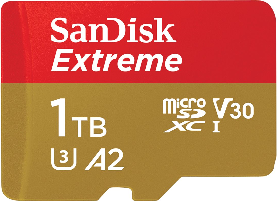 Sandisk Extreme - FlasH-Speicherkarte (microsdxC-AN-SD-Adapter Inbegriffen) - 1tb - A2 / Video Class V30 / UhS-I U3 / Class10 - Microsdxc UhS-I (sdsq
