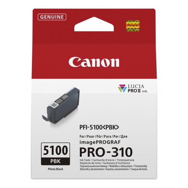 Canon PfI-5100 Pbk - 14.4 Ml - Photo Schwarz