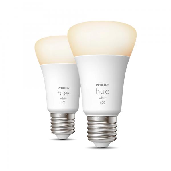 Philips Hue White Smart Led Lampadine E27 - Confezione Da 2 . Compatibile Bluetooth