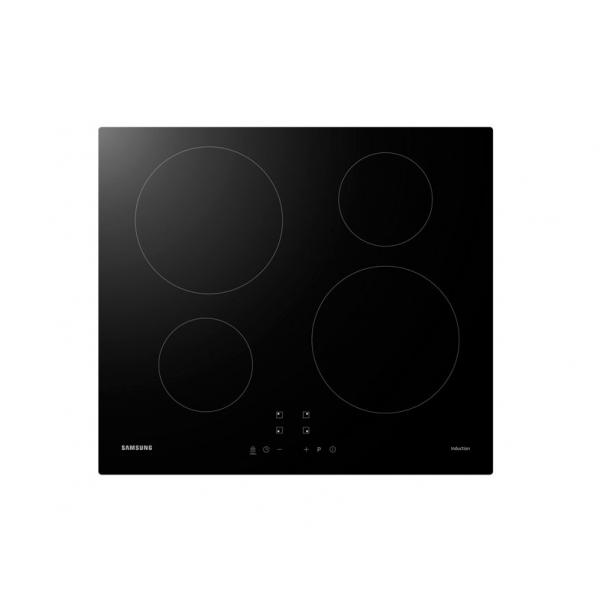 Samsung Nz64m3nm1bb / Ur Piano Cottura A Induzione - 4 Zone - 7200 W - L59 X D57 Cm - Rivestimento In Vetro - Nero