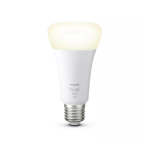 Philips Hue White, Led Led Led Led E27 100w, 1600 Lumen, Bluetooth Compatible, Funziona Con Alexa, Google, Homekit