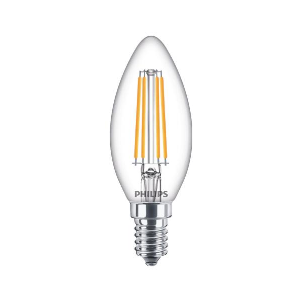Lampadina Led Philips Equivalente 60w E14 Bianco Caldo Non Dimmerabile, Vetro