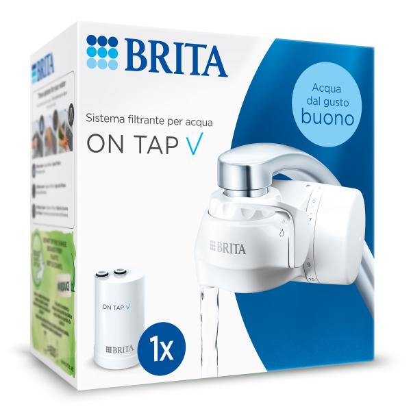 Sistema Di Filtrazione Per Rubinetteria - Brita - On Tap V - 600 L Di Acqua Filtrata / 4 Mesi - 3 Modalità Di Utilizzo - 5 Adattatori Inclusi