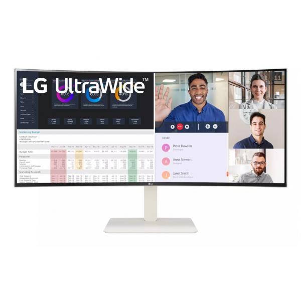 Lg 38wr85qC-W Monitor Pc 96,5 Cm [38] 3840 X 1600 Pixel Ultrawide Quad Hd Lcd Bianco (lg Ultrawide 38wr85qC-W Sk?rm - Led Ba)