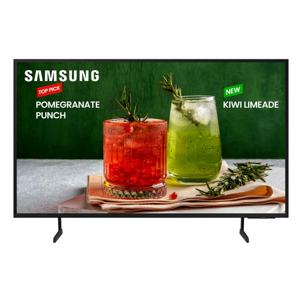 Samsung Be65D-H Pannello Piatto Per Segnaletica Digitale 165,1 Cm [65] Led WI-Fi 4k Ultra Hd Nero Tizen 16/7 (be65D-H Digital Signage Flat - Warranty