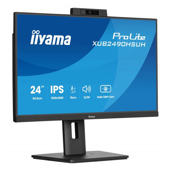 Iiyama Xub2490hsuH-B2 Monitor Pc 60,5 Cm [23.8] 1920 X 1080 Pixel Full Hd Led Nero (iiyama Prolite Xub2490hsuH-B2 - Monitor A Led - 24 [23.8 Visualiz