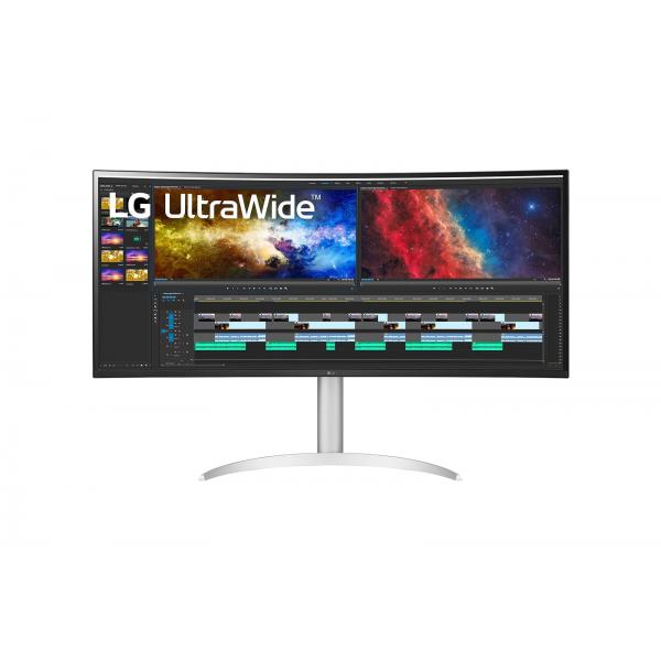Lg 38bq85C-W Monitor Pc 95,2 Cm [37.5] 3840 X 1600 Pixel Quad Hd+ Bianco (lg Ultrawide 38bq85C-W Sk?rm - 3840x16)