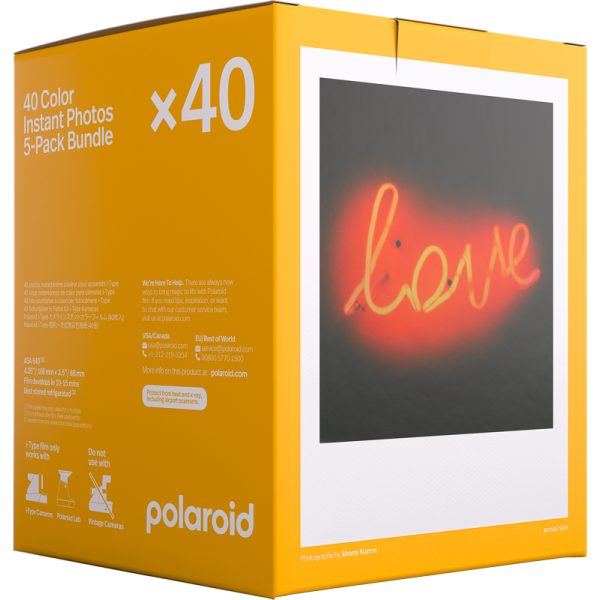 Polaroid 6010 Pellicola Per Istantanee 40 Pz 89 X 108 Mm (polaroid Colour Film I-Type 5pk 40 Film) - Image 4