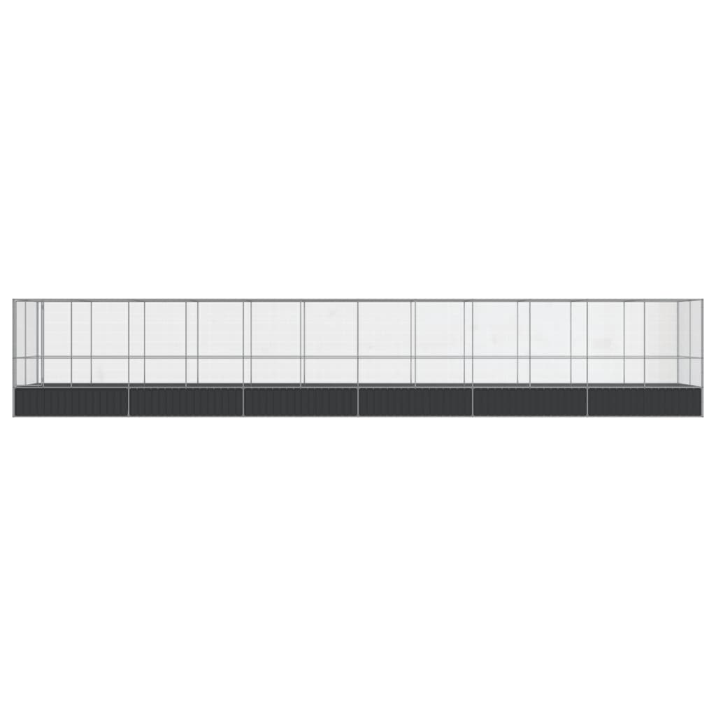 Voliera Con Estensione Argento 1246x207x212 Cm In Acciaio - Image 3