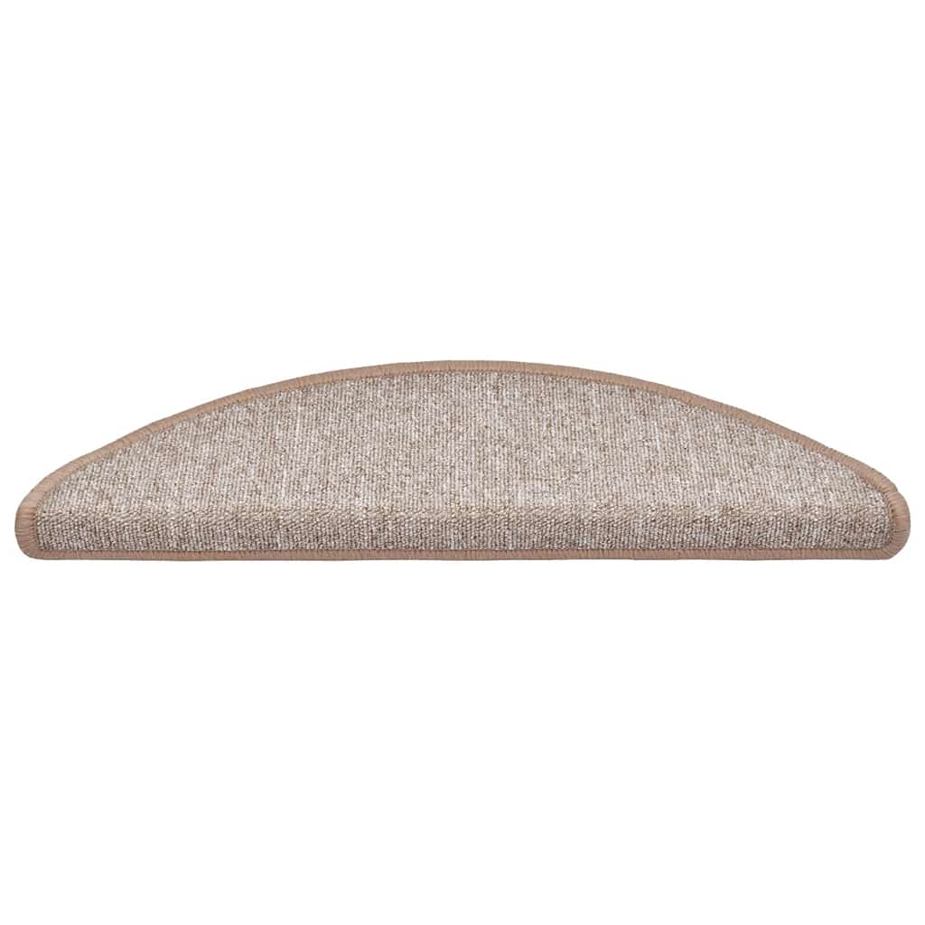 Tappetini Per Scale 30 Pz 56x17x3 Cm Marrone Chiaro Semicircolari - Image 3