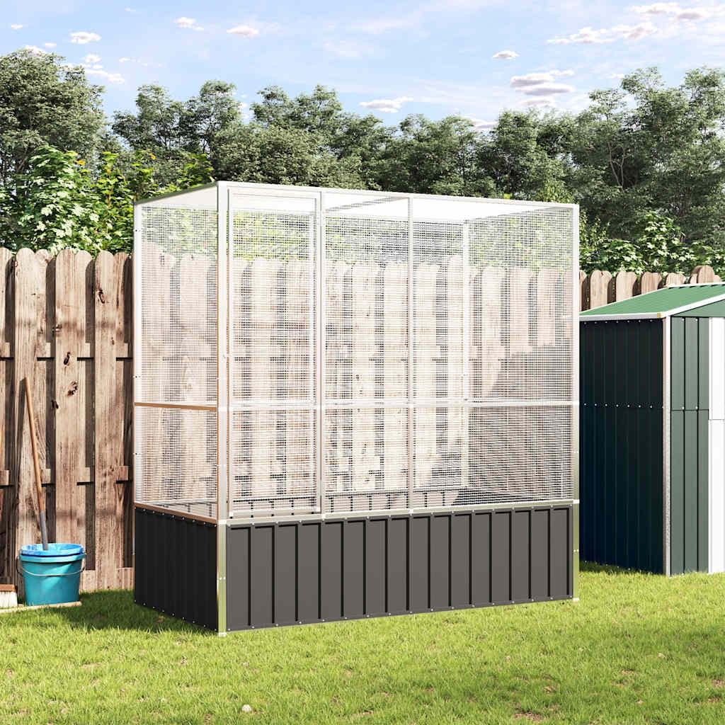 Voliera Argento 210,5x107x212 Cm In Acciaio - Image 3