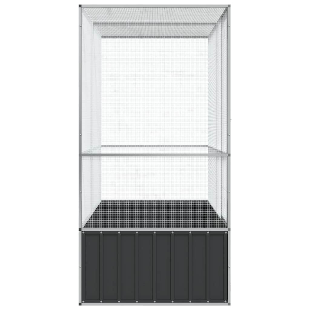 Voliera Argento 210,5x107x212 Cm In Acciaio - Image 4