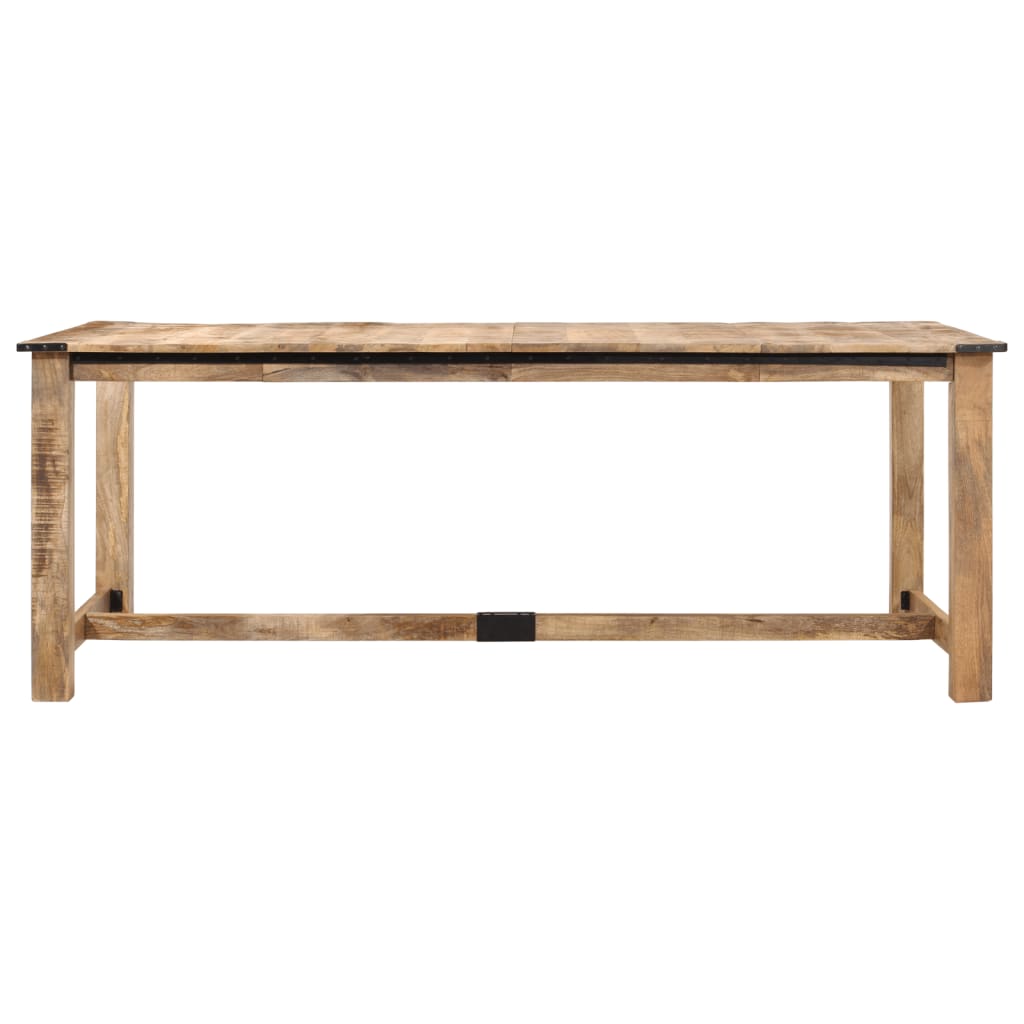 Tavolo Da Pranzo 200x100x75 Cm In Legno Massello Di Mango