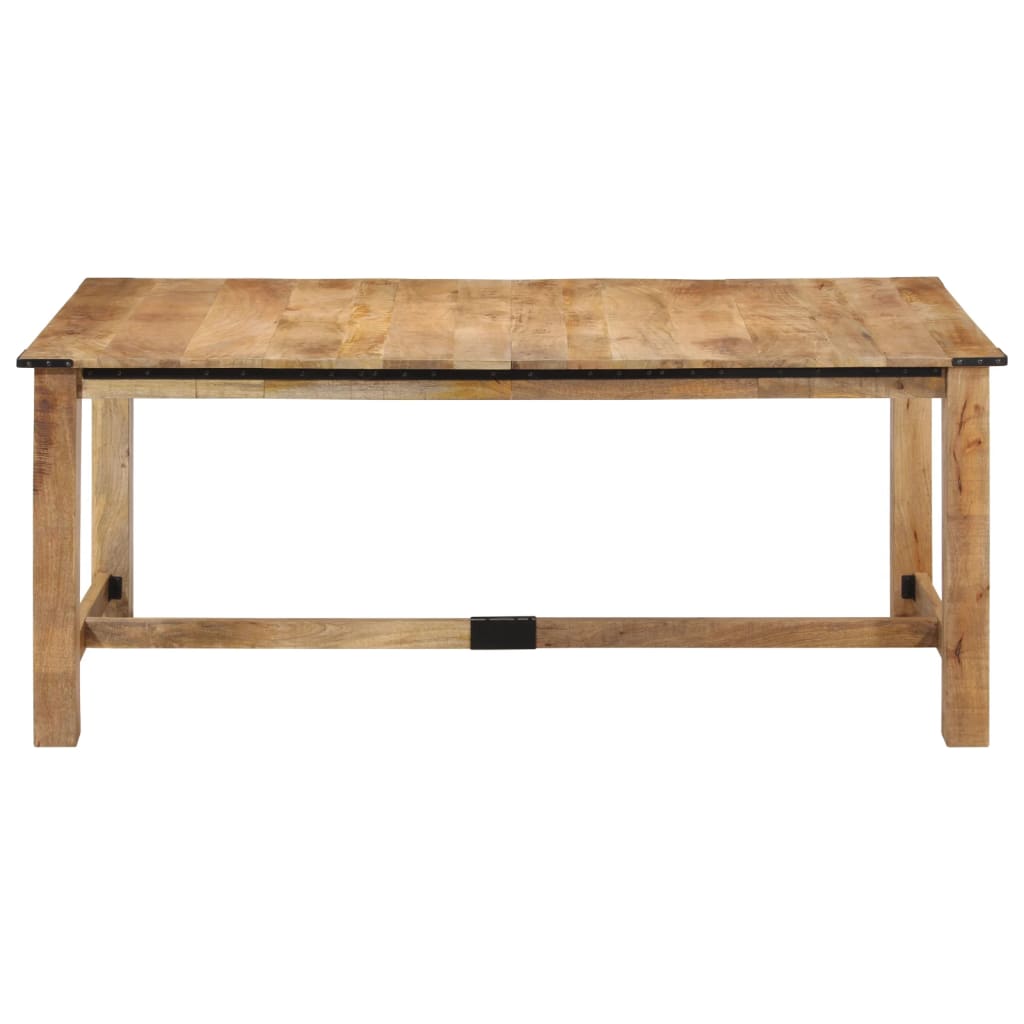 Tavolo Da Pranzo 180x90x75 Cm In Legno Massello Di Mango