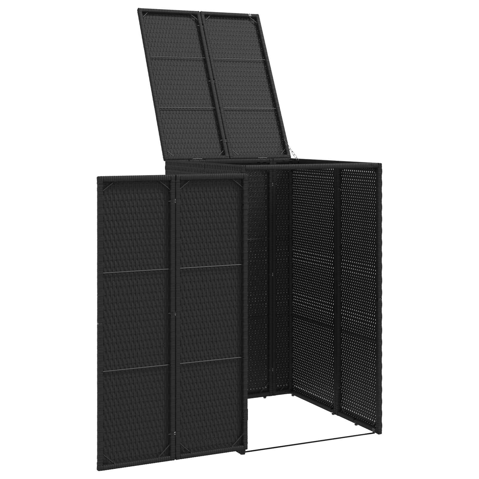 Cassa Per Spazzatura Nero 65 X 80 X 115 Cm Polietilene - Image 4