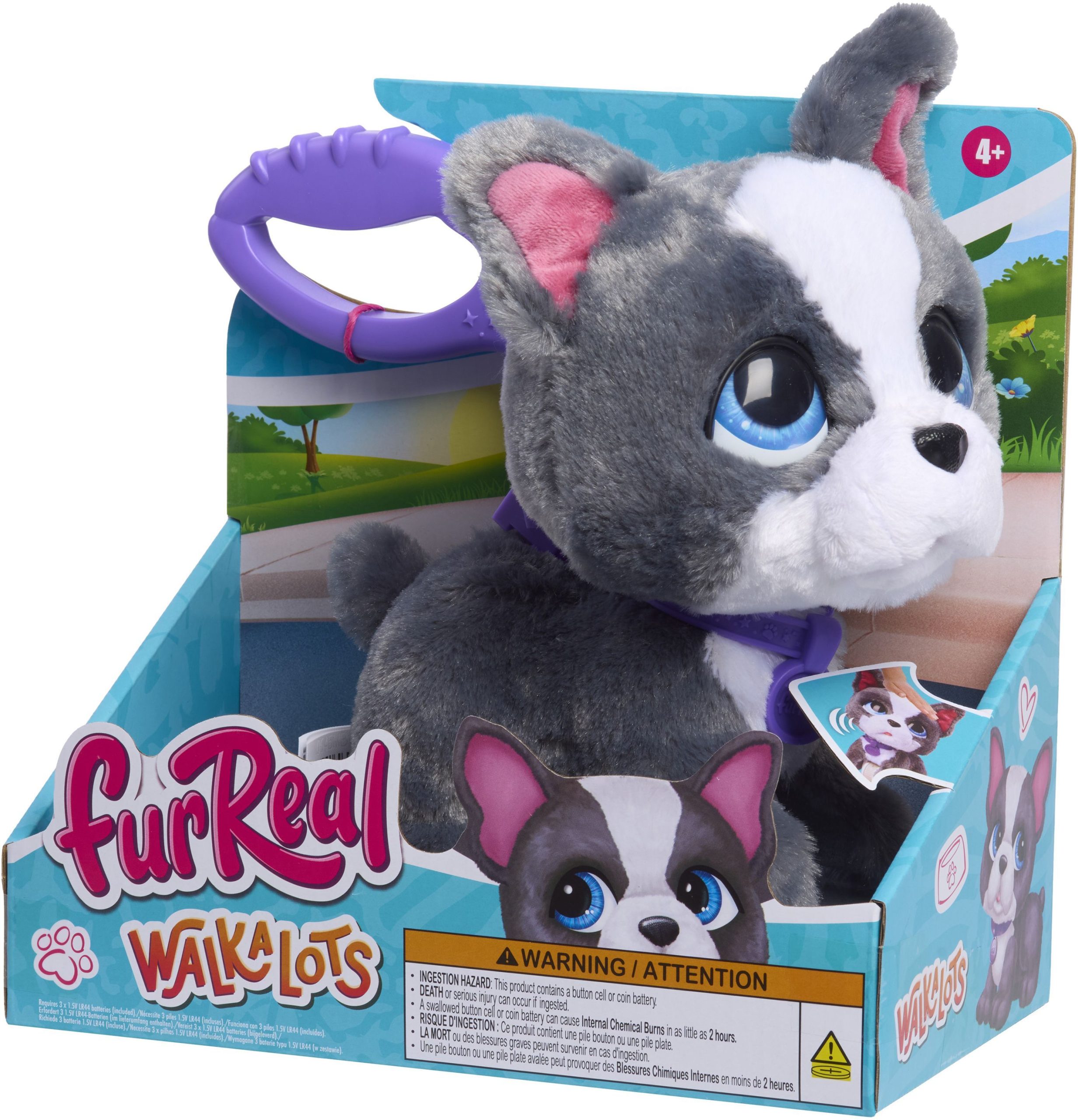 Peluche Interattivo Bulldog Francese, 23 Cm, Furreal Friends, Dai 4 Anni In su