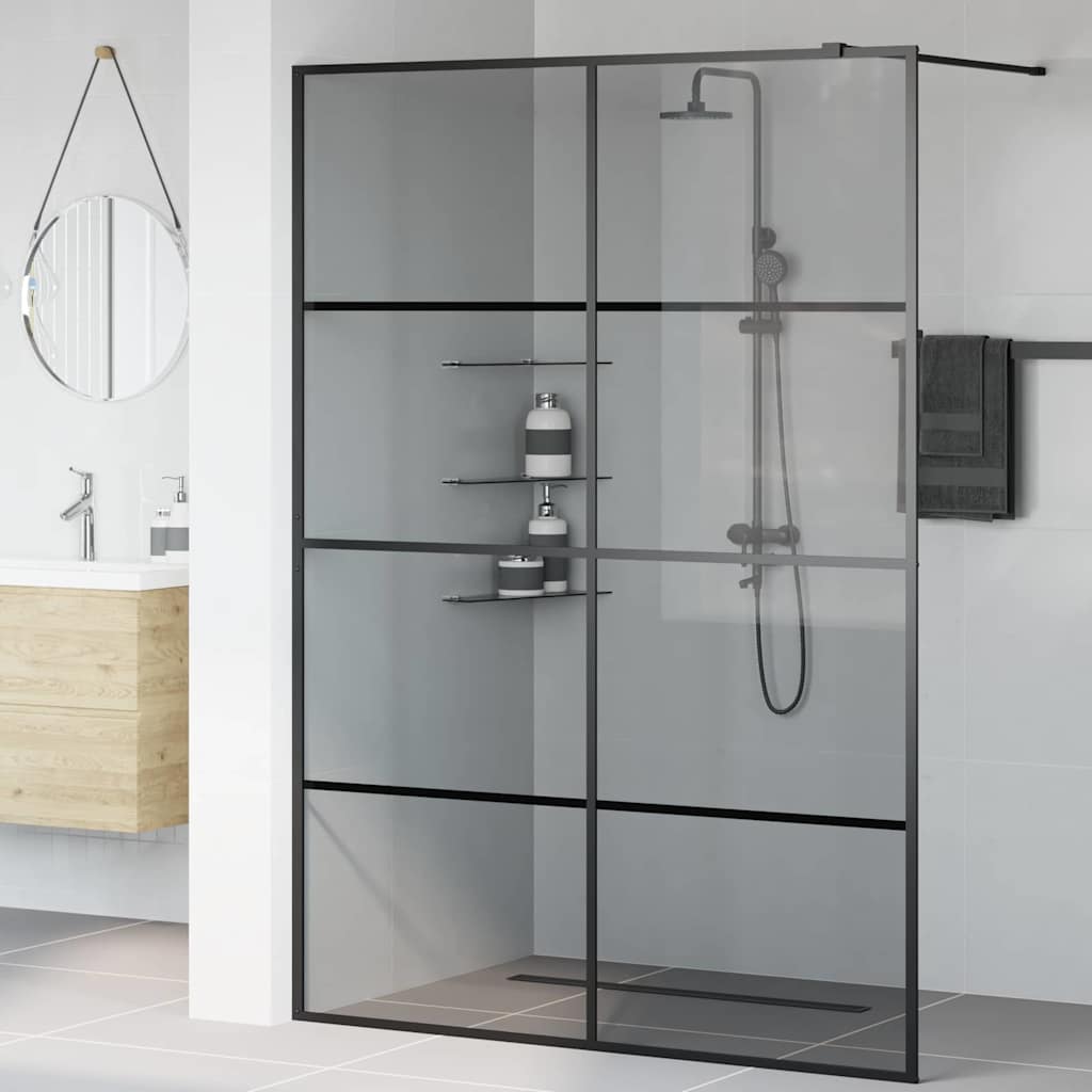 Parete Doccia WalK-In Nero 140 X 195 Cm Vetro Temperato - Image 3