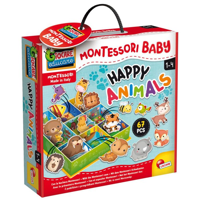 Gioco Didattico - Lisciani - 92772 - Montessori - 3d - 50 Forme Autocorrettive