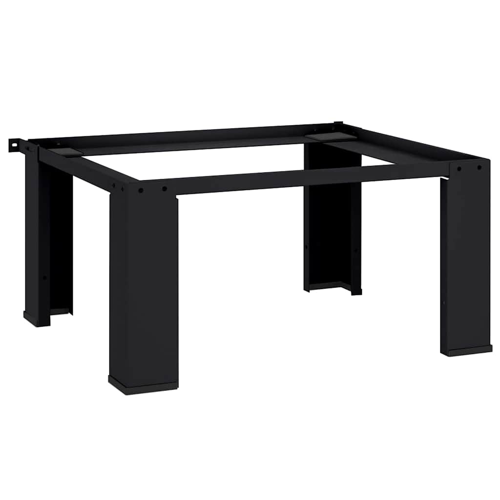 Pedestallo Per Lavatrice Nero 64 X 55 X 32.5 Cm Acciaio