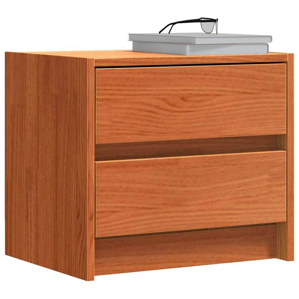 Comodini Marrone Cerato 40 X 30.5 X 35.5 Cm Legno Di Pino - Image 3