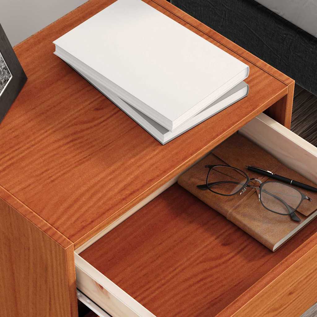 Comodini Marrone Cerato 40 X 30.5 X 35.5 Cm Legno Di Pino - Image 4