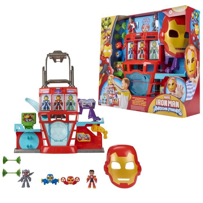 Iron Man Hq, Cofanetto Elettronico Per Bambini, Marvel Iron Man E I Suoi Fantastici Amici, Dai 4 Anni In su