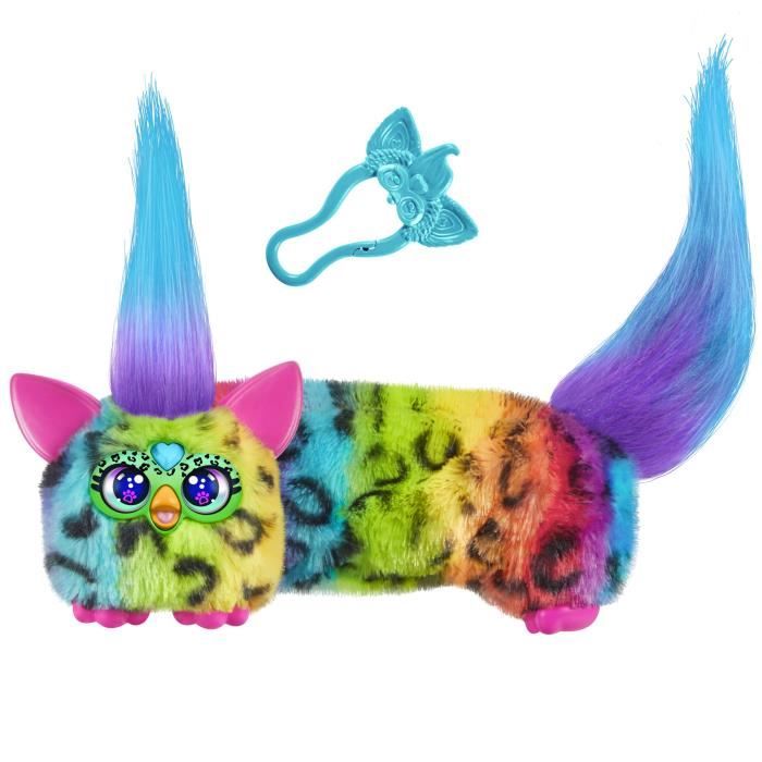 Furby Dj Furblets RaiN-BoW-Kat, Mini Peluche Elettronico, Giocattolo Per Bambini, 45 Suoni E Musica, Dai 6 Anni In su