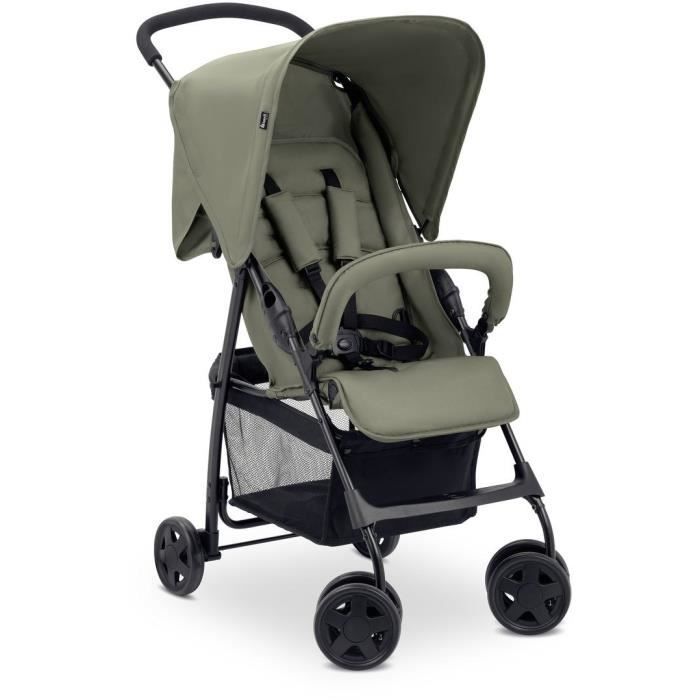 Hauck - Passeggino - Sport - Pieghevole E Reclinabile - Capottina Parasole - 4 Ruote - Oliva