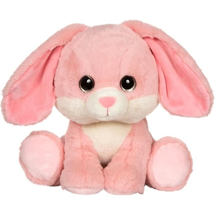 Peluche Puppy Eyes Pets - Gipsy Toys - Coniglio Rosa - 22 cm