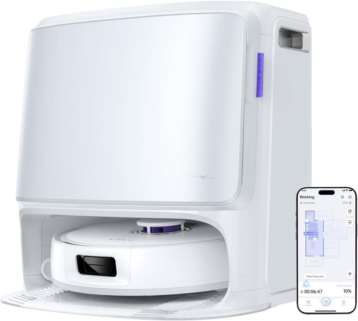 Narwal Freo Z10 - Robot Aspirapolvere E Lavapavimenti Con Sistema AntI-Groviglio - 15000 Pa - Base Autonoma - Pulizia A 75°c