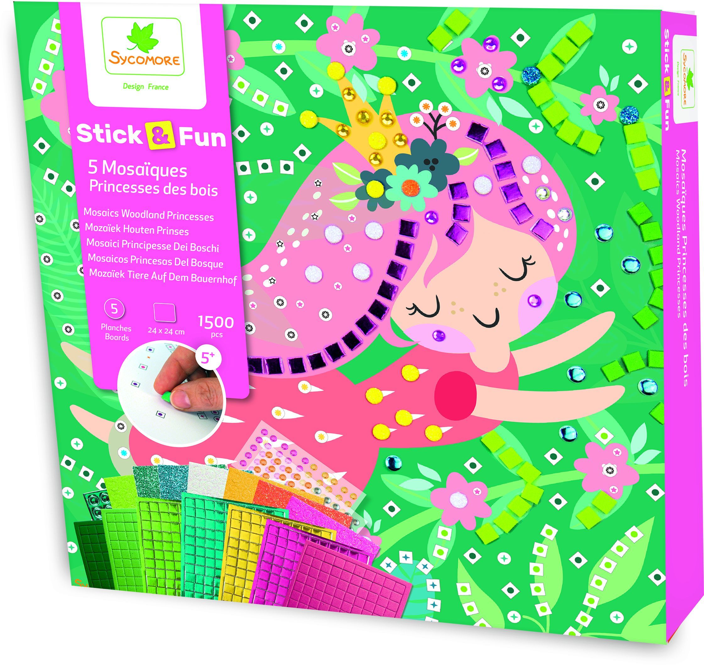 Mosaici - Sicomoro - Stick'n Fun - Principesse Della Foresta - Età 5+