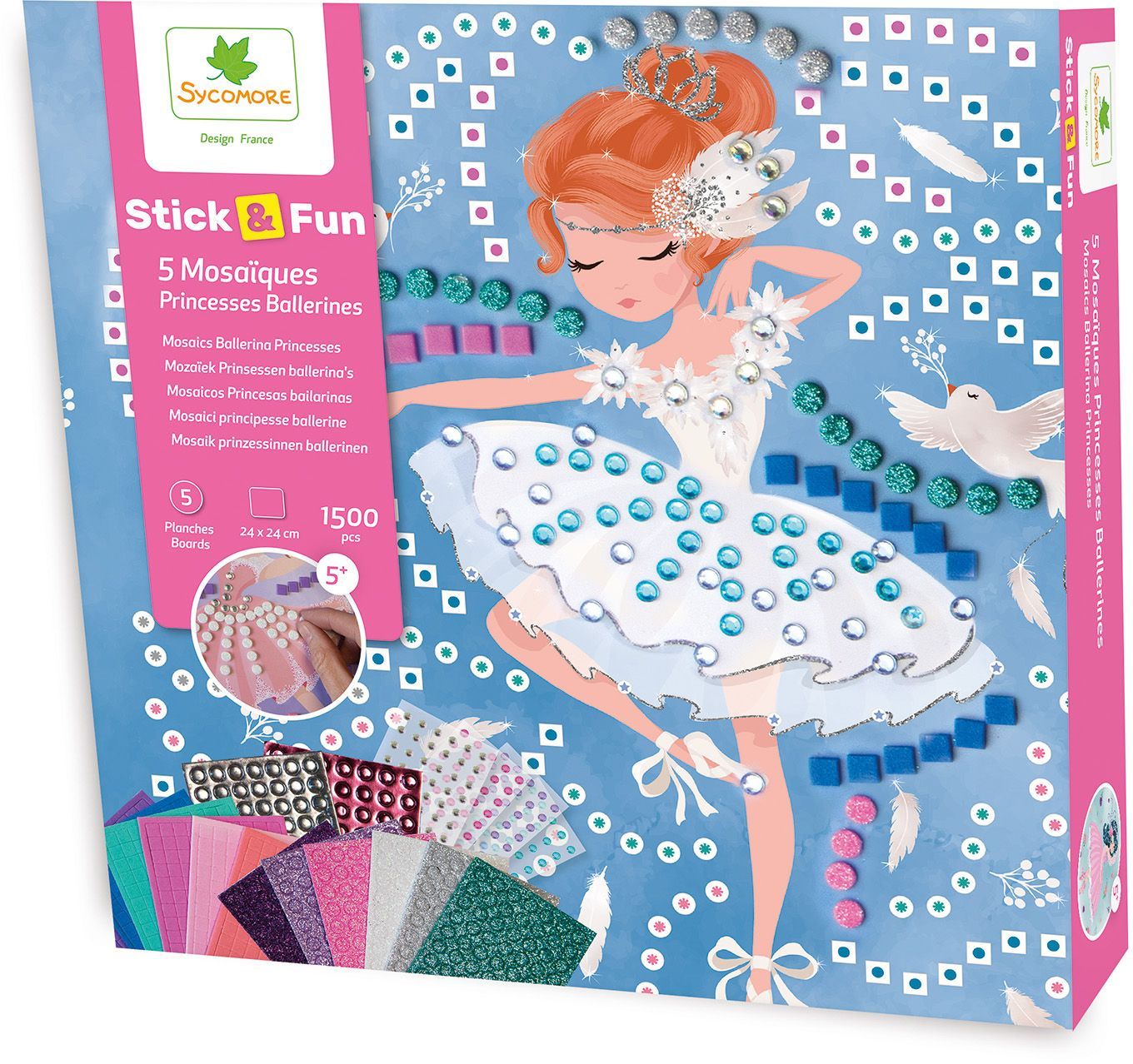 Mosaici - Sicomoro - Stick'n Fun - Principesse Ballerine - Dai 5 Anni In su