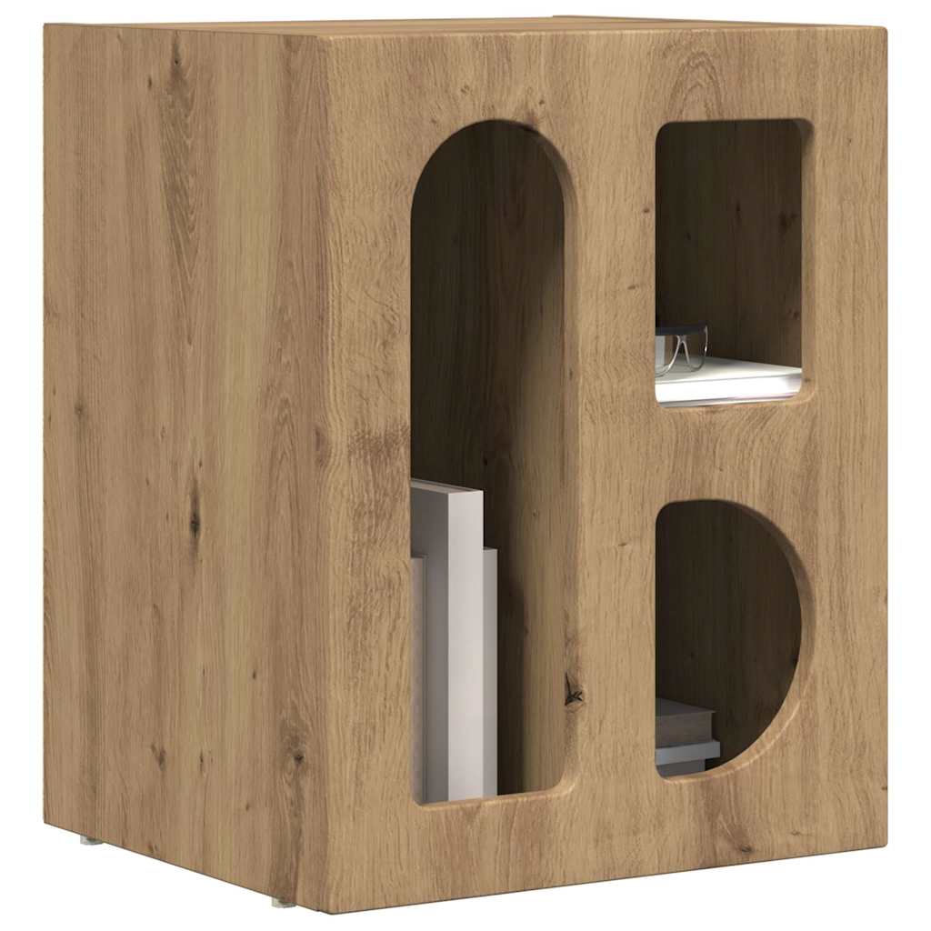 Comodino 2 Pcs Rovere Artigianale 40 X 35 X 50 cm - Image 3