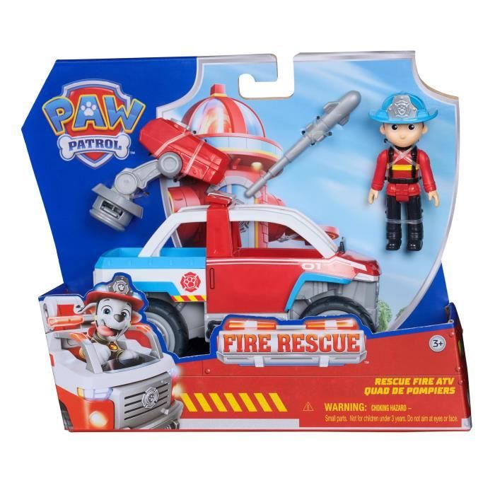 Paw Patrol - Personaggio Ryder + Veicolo - Età 3+ - Vigili Del Fuoco - Paw Patrol