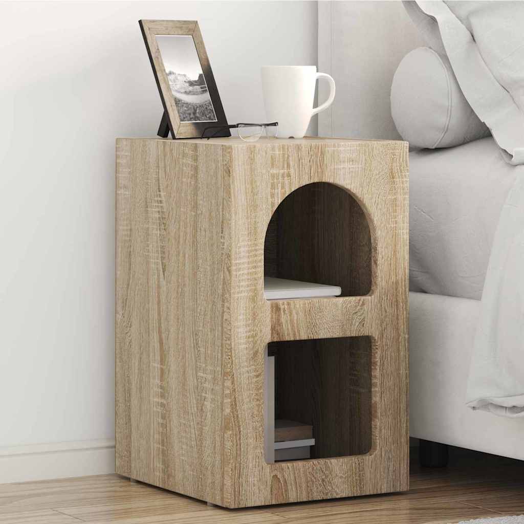 Comodino 2 Pcs Rovere Sonoma 29.5 X 35 X 50 cm