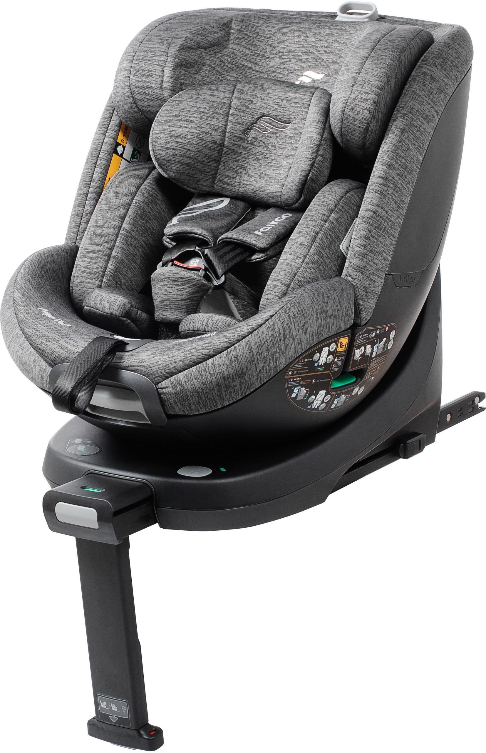 Seggiolino Auto - Babyauto - Magna Plus - Gruppo 0/1/2/3 - I-Size - 40/125 Cm - Isofix - Girevole A 360° - Reclinabile - Grigio
