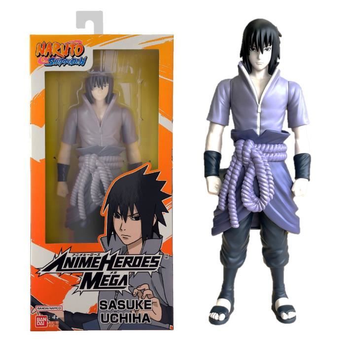 Figura Articolata Grande - Bandai - Anime Heroes - Naruto Shippuden - Anime Heroes Mega Figure 30 Cm - Sasuke Uchiha
