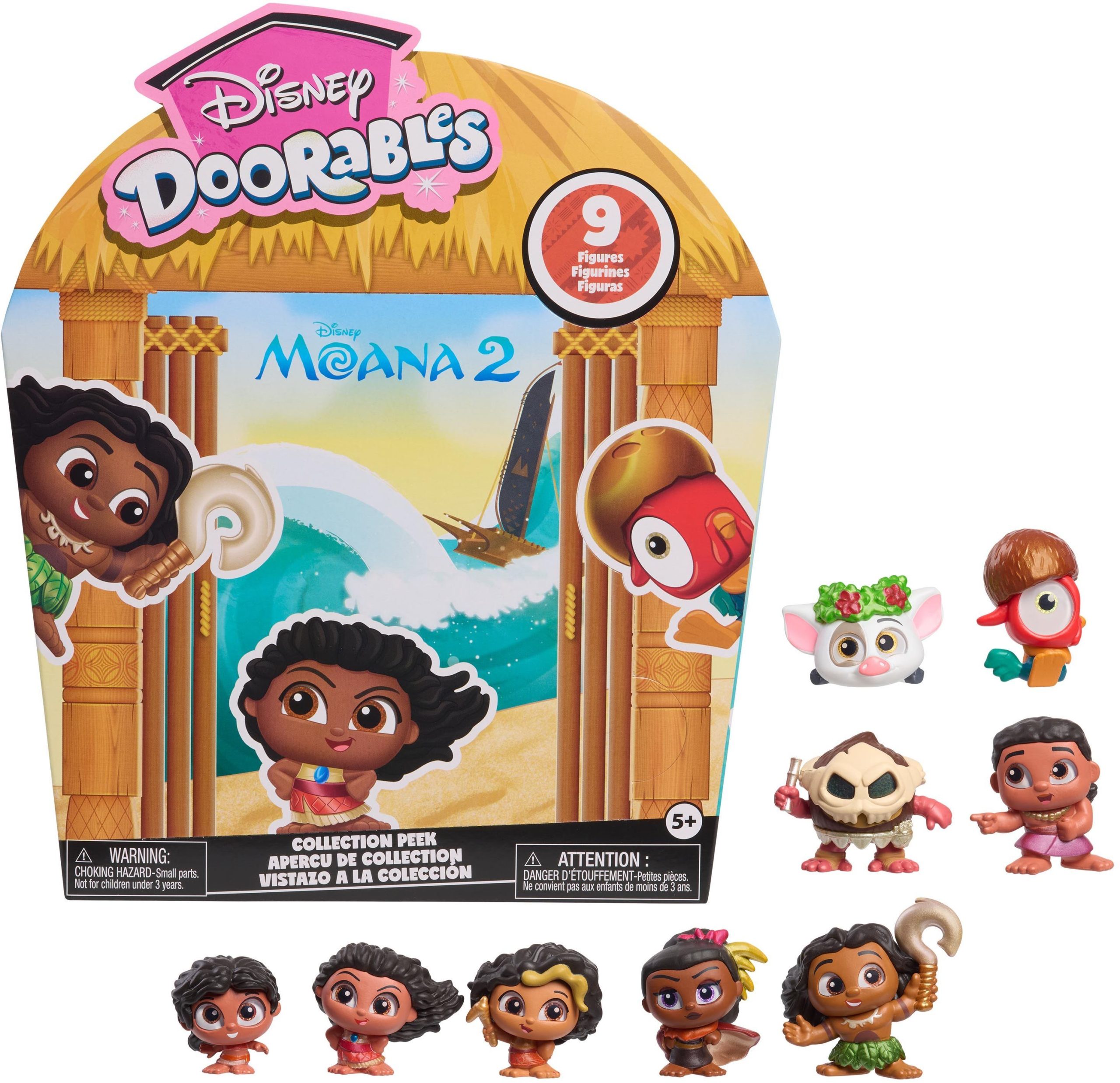 Doorables Moana Collector's Set, Doorables Disney, Statuetta Da Collezione Da 3,8 Cm, Dai 5 Anni In su