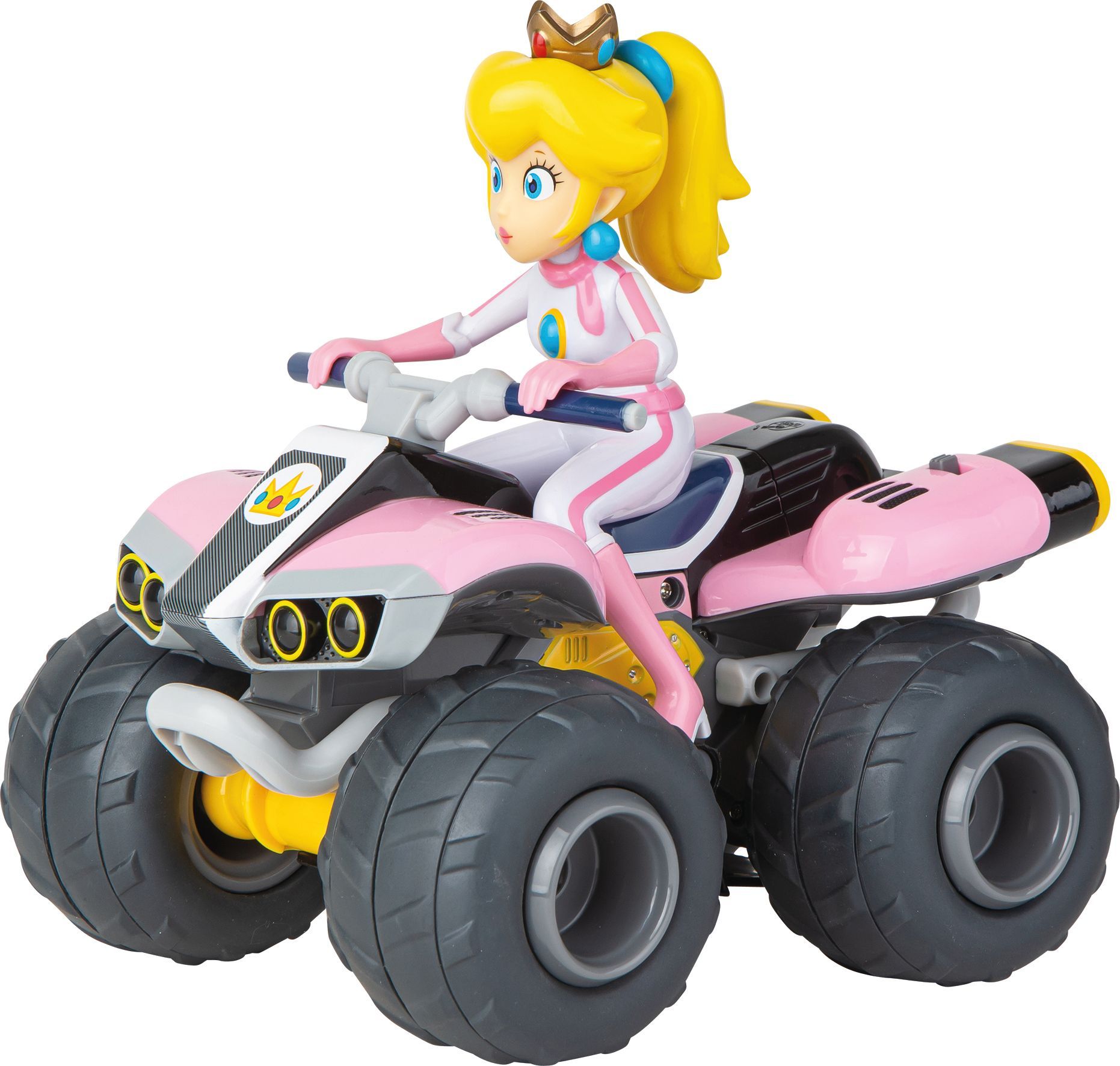 Auto Telecomandata Quad Peach, 2,4 Ghz, Scala 1:20, Carrera Mario Kartâ„¢, Dai 6 Anni In su