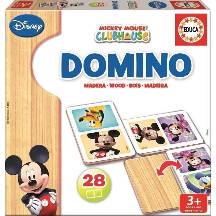 Educa - Domino In Legno Topolino