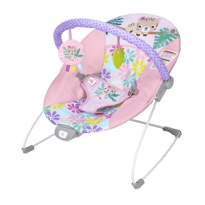Sdraietta Bright Starts Con Vibrazioni Wildflowers Wonders, Cintura A 3 Punti, 2 Giocattoli Inclusi, Dalla Nascita