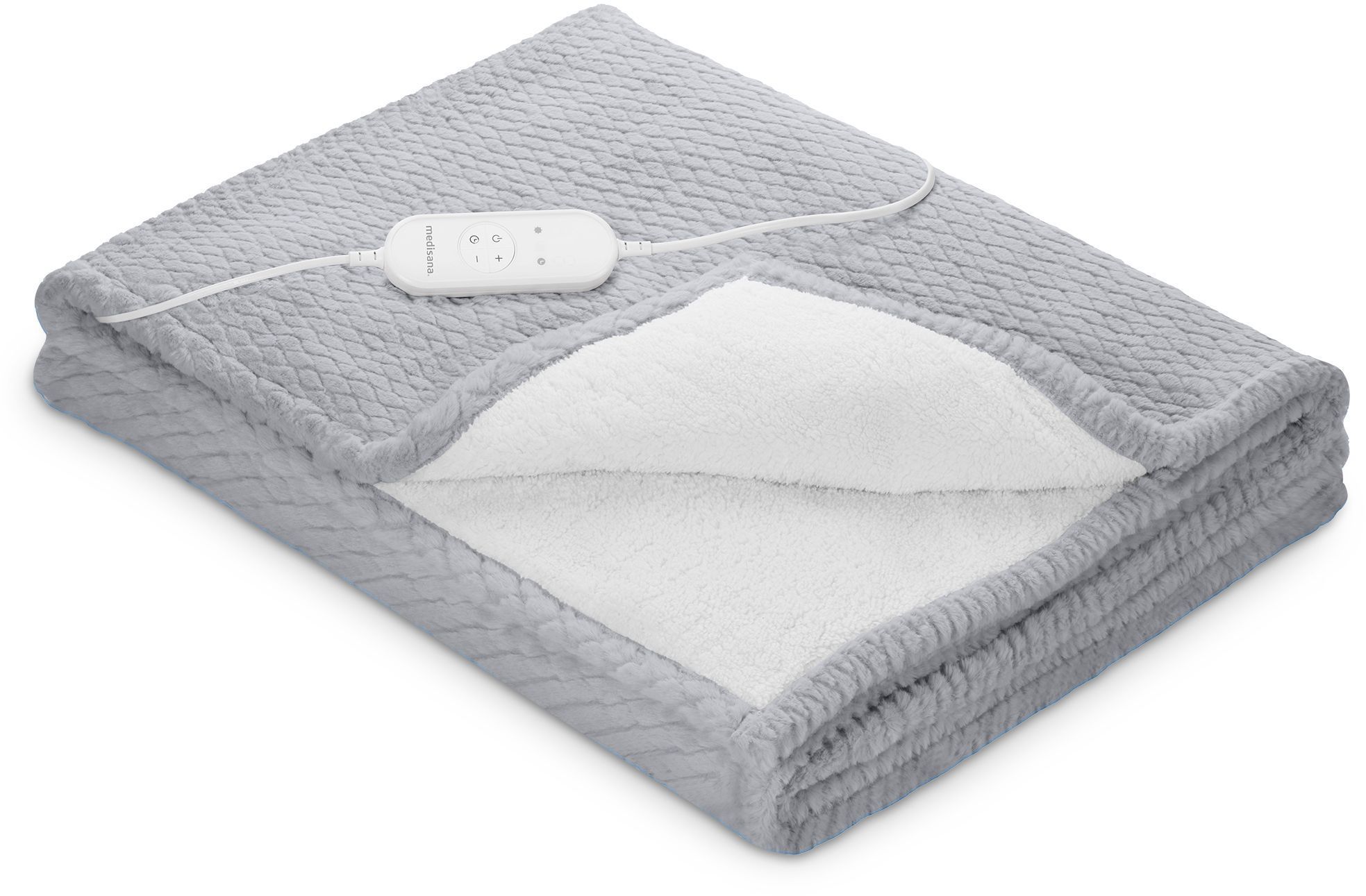 Coperta Termica Reversibile - Medisana - Hb 416 - 120 W - 9 Impostazioni - 180 X 130 Cm - Grigio