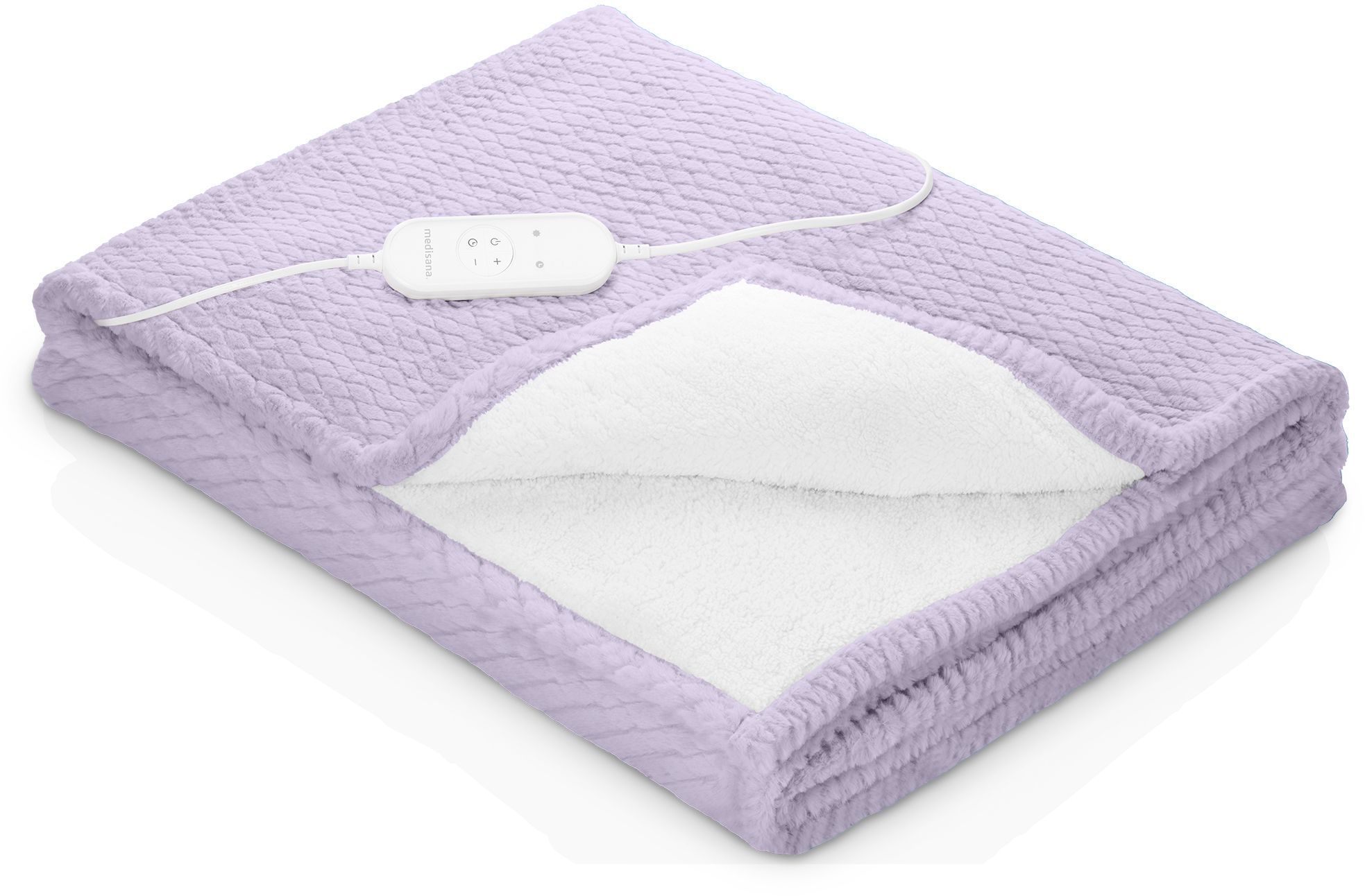Coperta Termica Reversibile - Medisana - Hb 418 - 120 W - 9 Impostazioni - 180 X 130 Cm - Viola