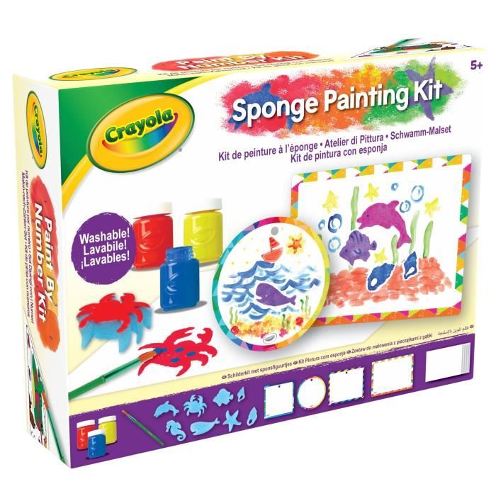 Kit Per Dipingere Con La Spugna - Crayola - Dai 5 Anni In su