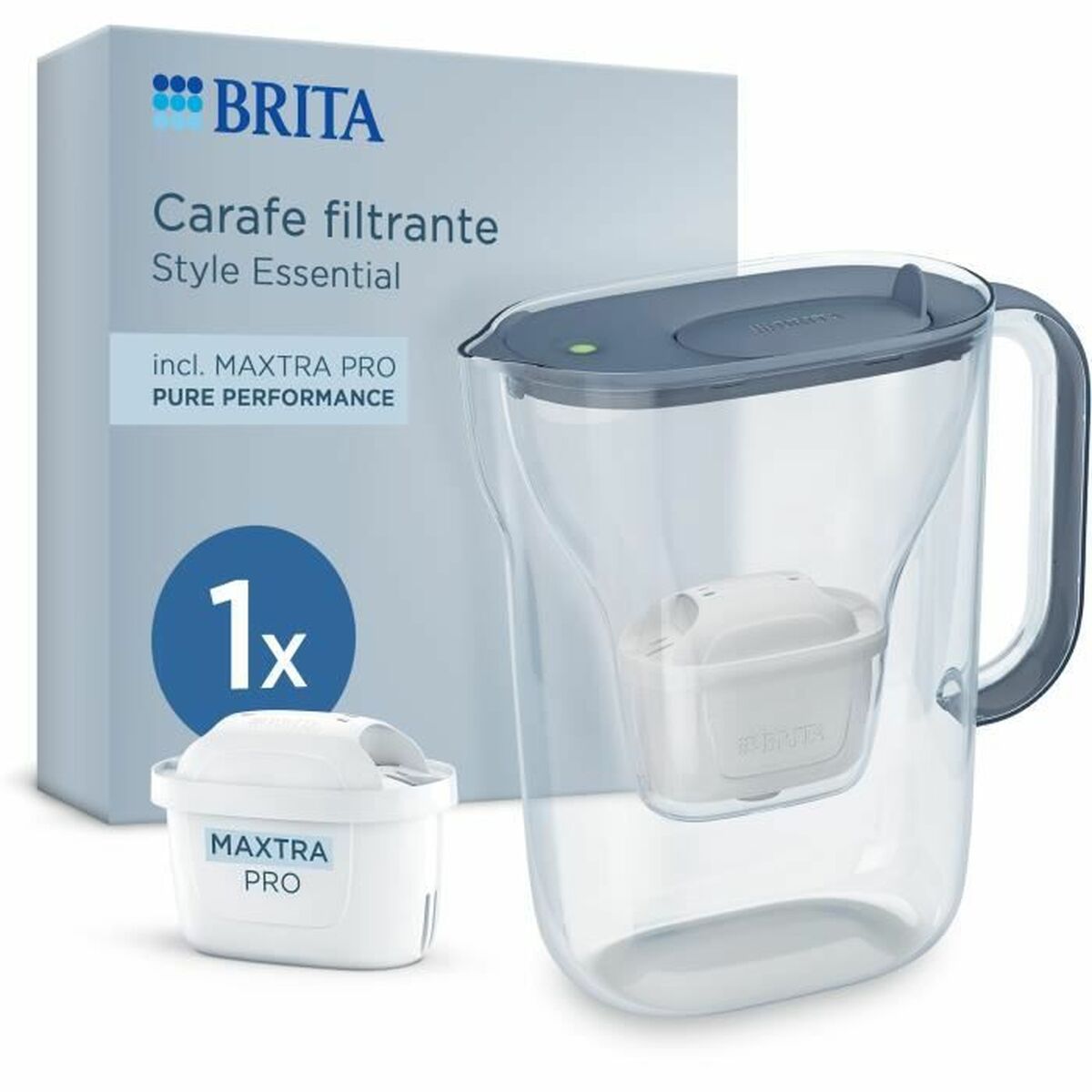 Brocca Filtrante Brita Style Essential Grigio Trasparente 2,4 L
