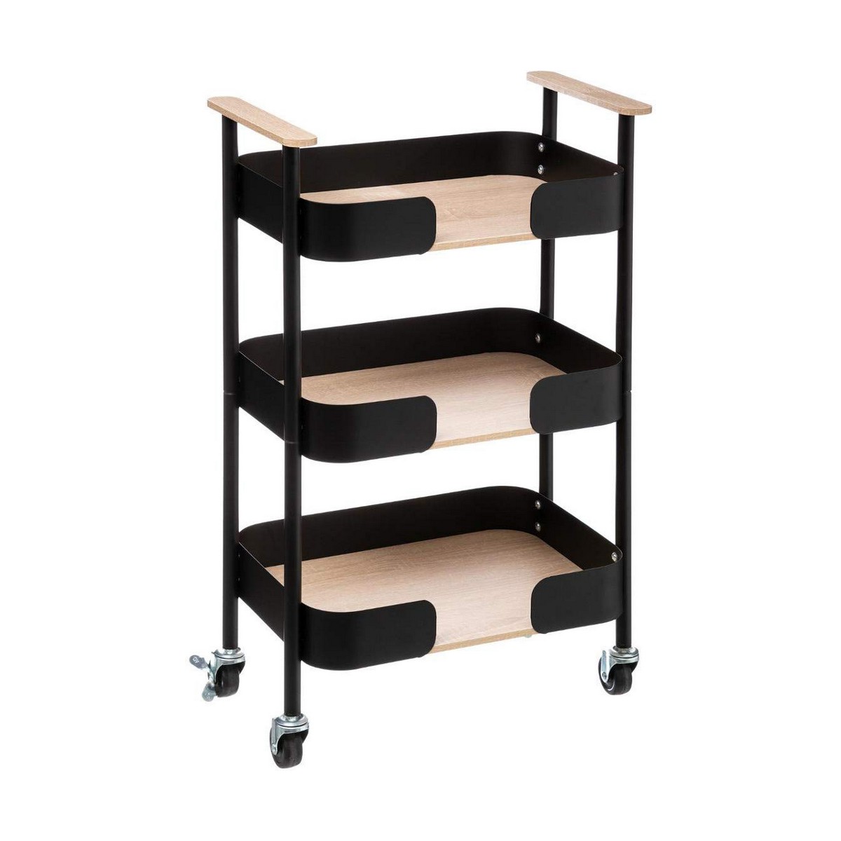 Carrello Da Portata 5five Simply Smart Nero 75 X 45,5 X 28,5 cm