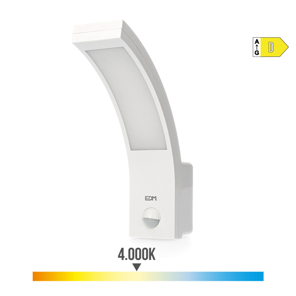 Applique Da Parete Edm 32535 Polipropilene A 10 W 750 Lm Bianco Esterno (4000 k)