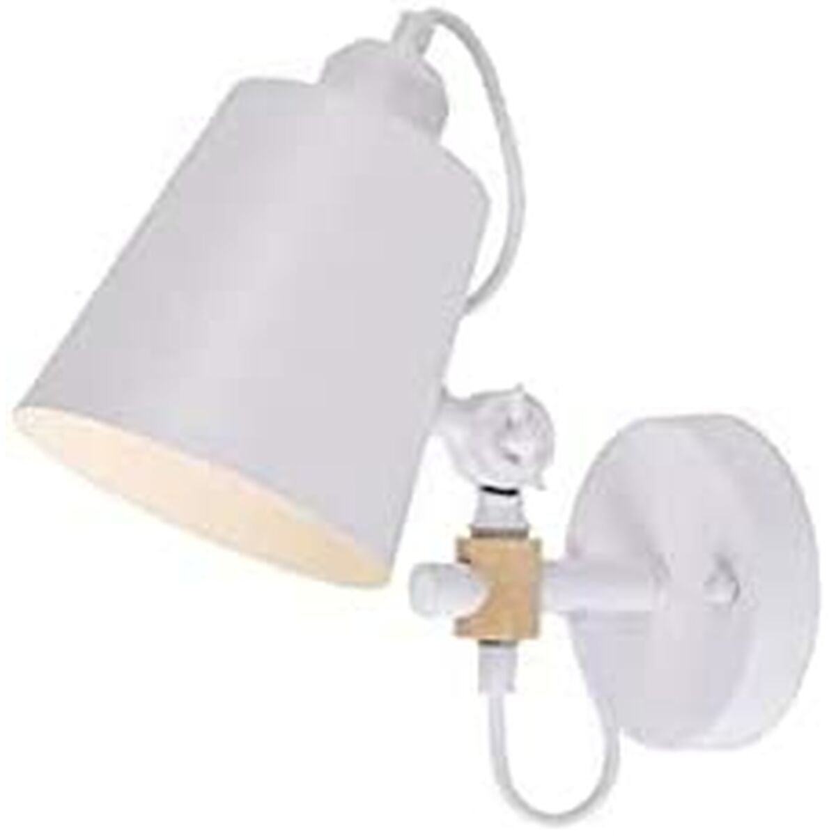 Applique Da Parete Edm 32113 32113 Bianco Metallo E27
