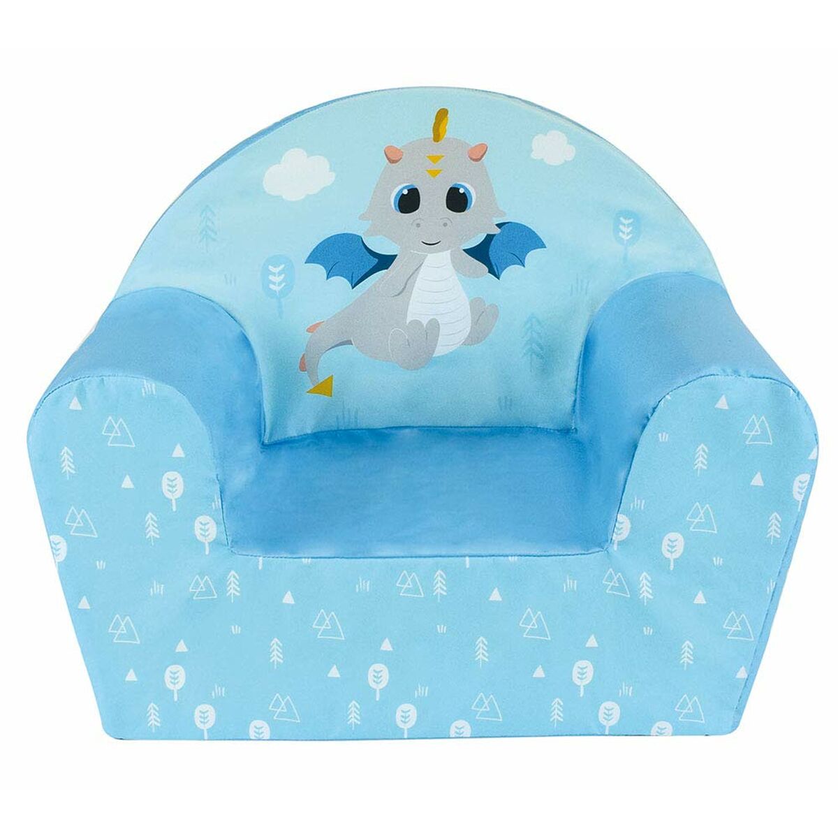 Poltrona Fun House Leon Le Dragon Azzurro Schiuma 42 X 52 X 33 cm